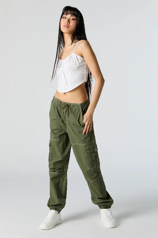 Drawstring Cargo Jogger