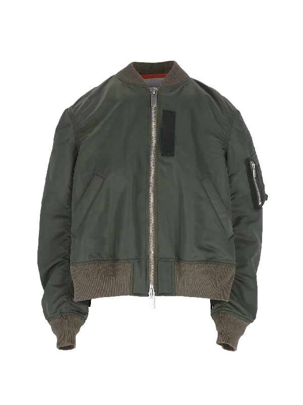 cropped bomber jacket