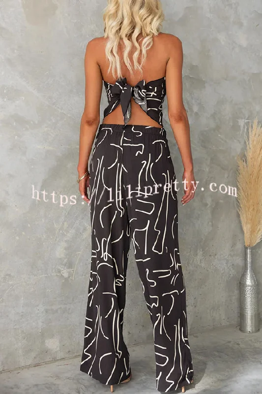 fun-printed-off-the-shoulder-top-and-elastic-waist-pocket-pants-set