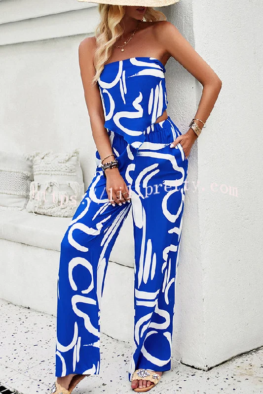 fun-printed-off-the-shoulder-top-and-elastic-waist-pocket-pants-set