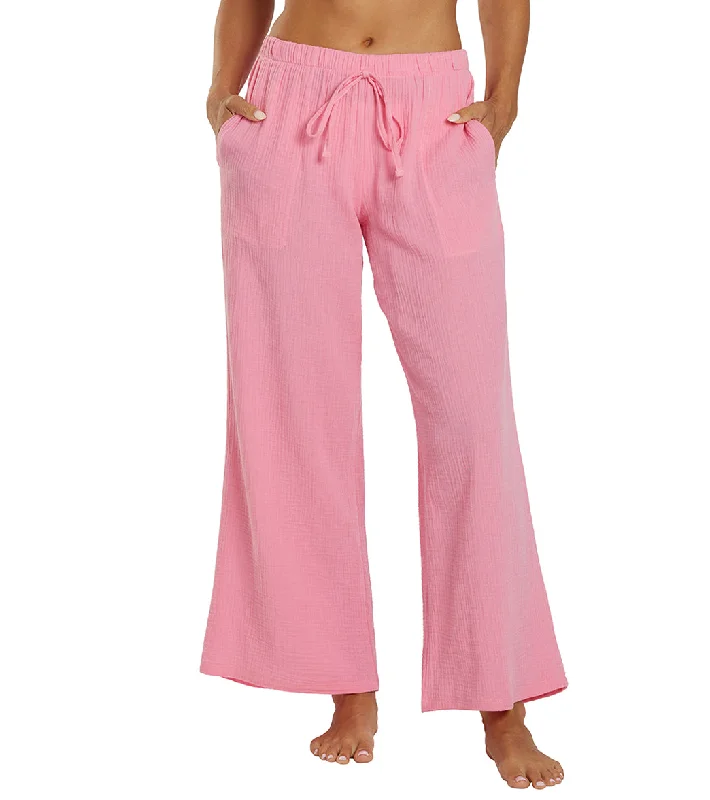 J.Valdi Women's Cozumel Beach Pant Cover Up Pink