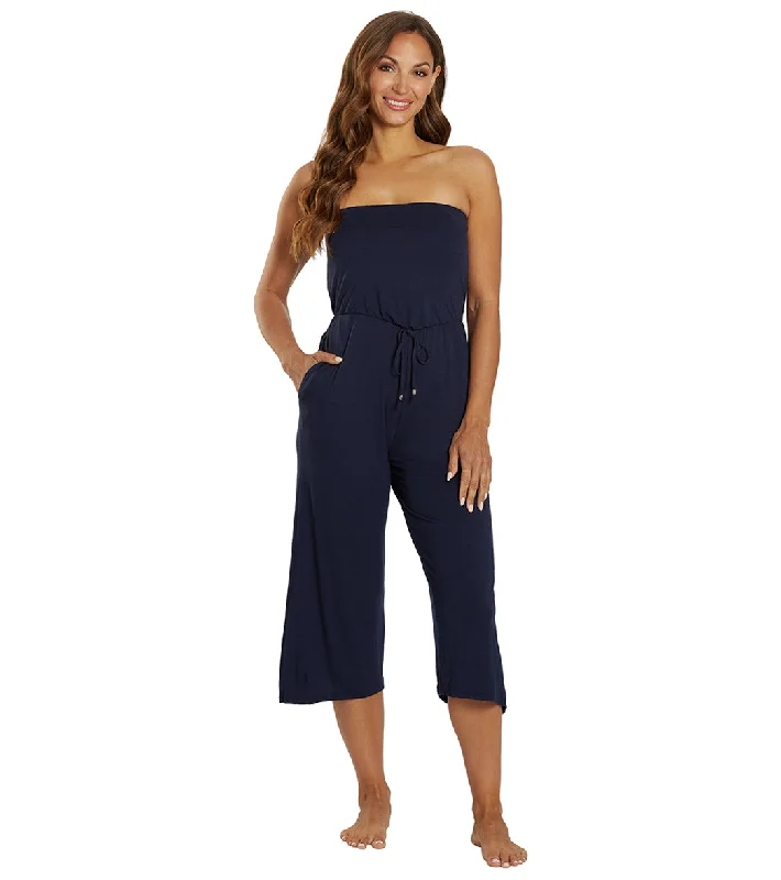 J.Valdi Women's Kira Bandeau Jumpsuit Navy