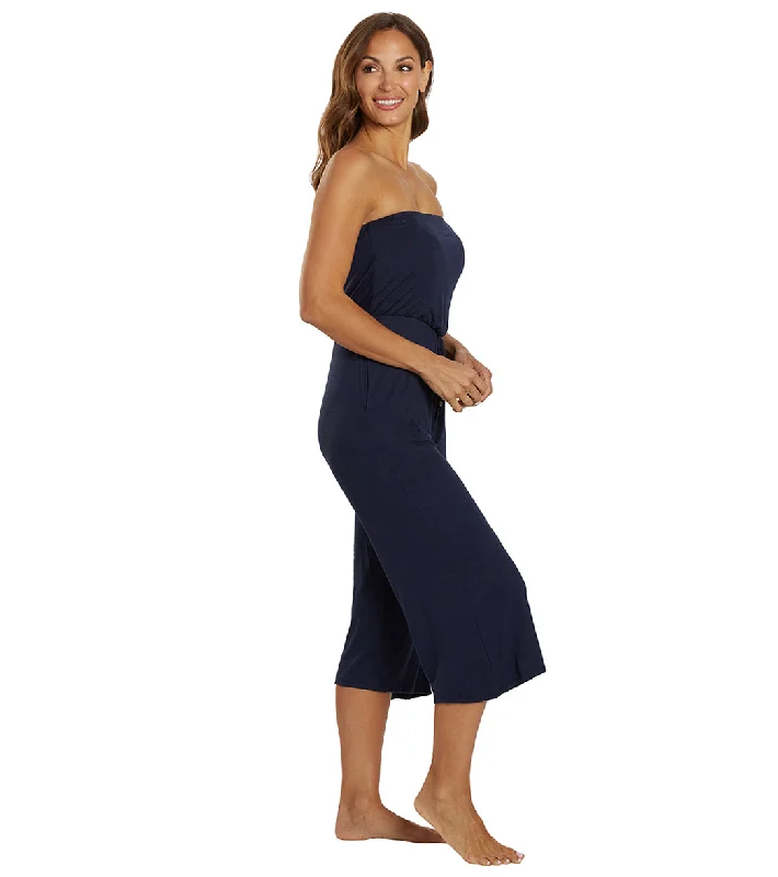 J.Valdi Women's Kira Bandeau Jumpsuit Navy