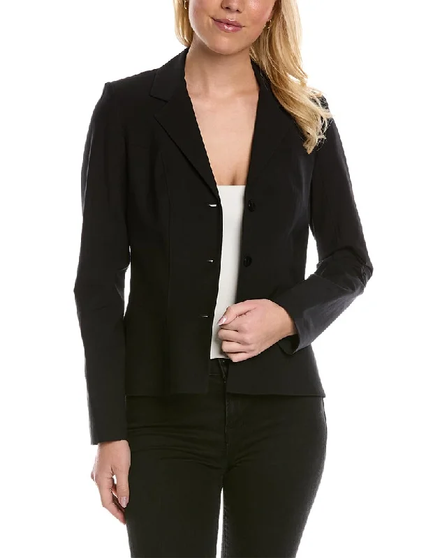 Leggiadro Architectural Seam Silk-Blend Jacket