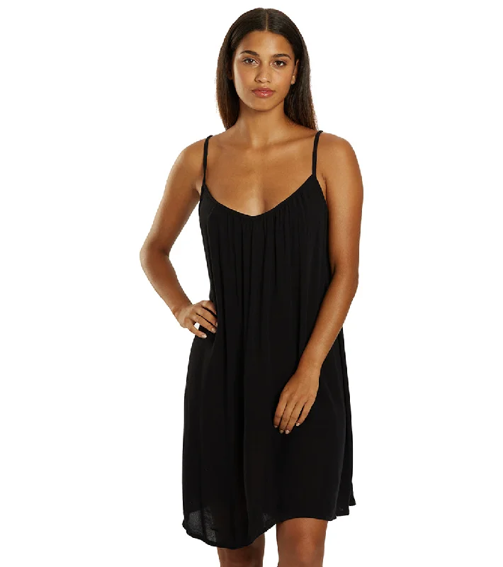 Roxy Women's Spring Adventure Solid Cover-up Beach Dress Anthracite