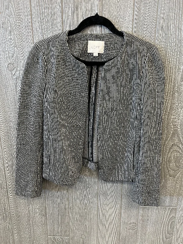 Striped Pattern Blazer Loft, Size 4petite