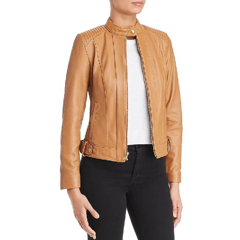 Cole Haan Women's Racer Leather Jacket