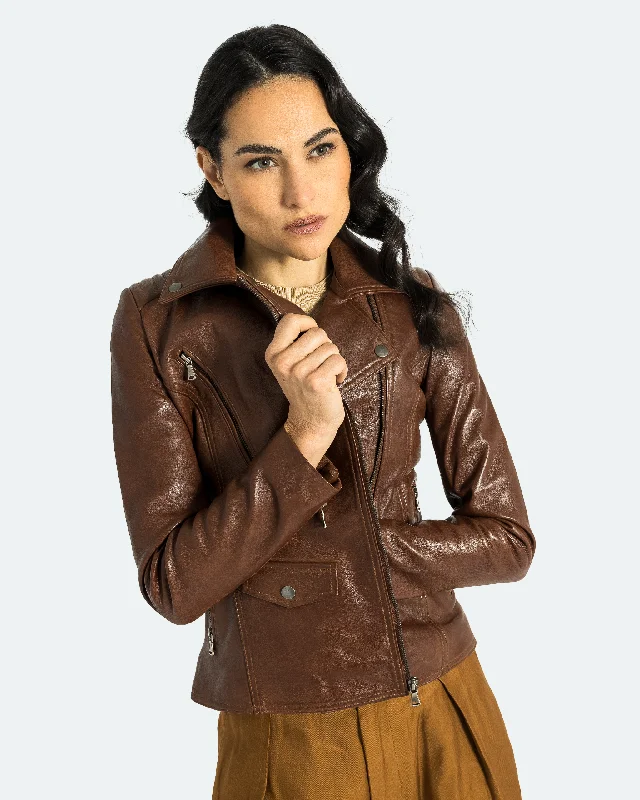 Heidi Perfecto Biker Leather Jacket