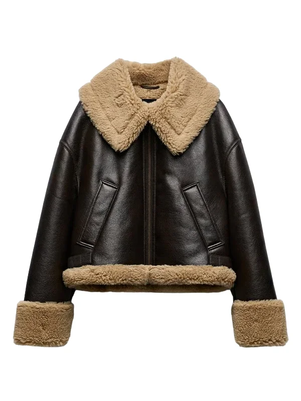 Women Zara Aviator Jacket