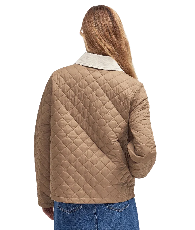 Leia Quilted Jacket - Brown