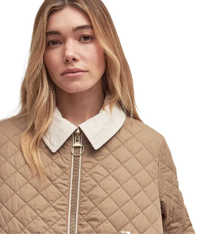 Leia Quilted Jacket - Brown