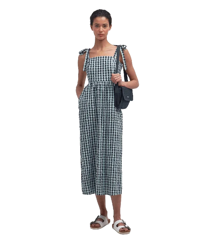 Abigail Gingham Midi Dress - Multi