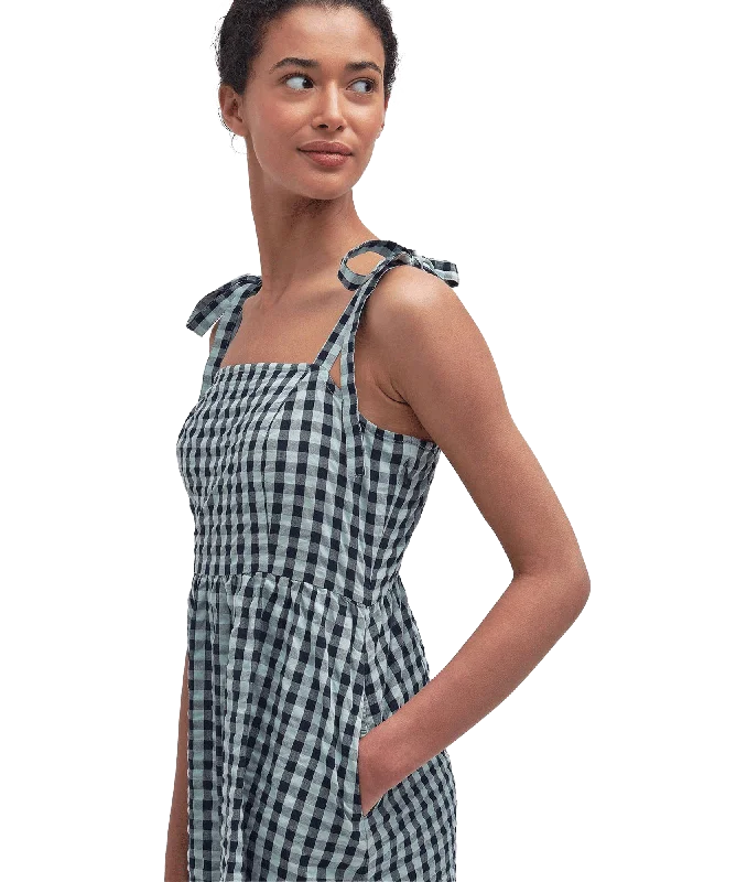 Abigail Gingham Midi Dress - Multi