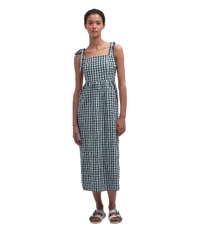 Abigail Gingham Midi Dress - Multi