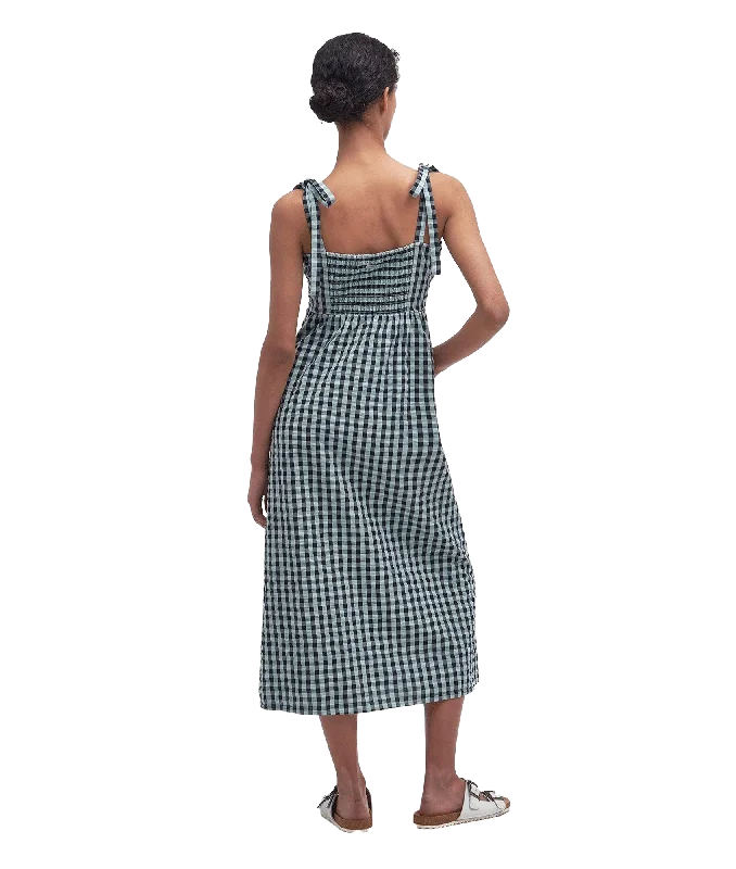 Abigail Gingham Midi Dress - Multi