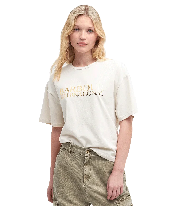 Carla Logo T-Shirt - Cream