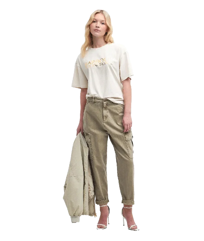 Carla Logo T-Shirt - Cream