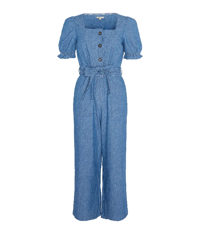 Berkley Wide Leg Jumpsuit - Blue