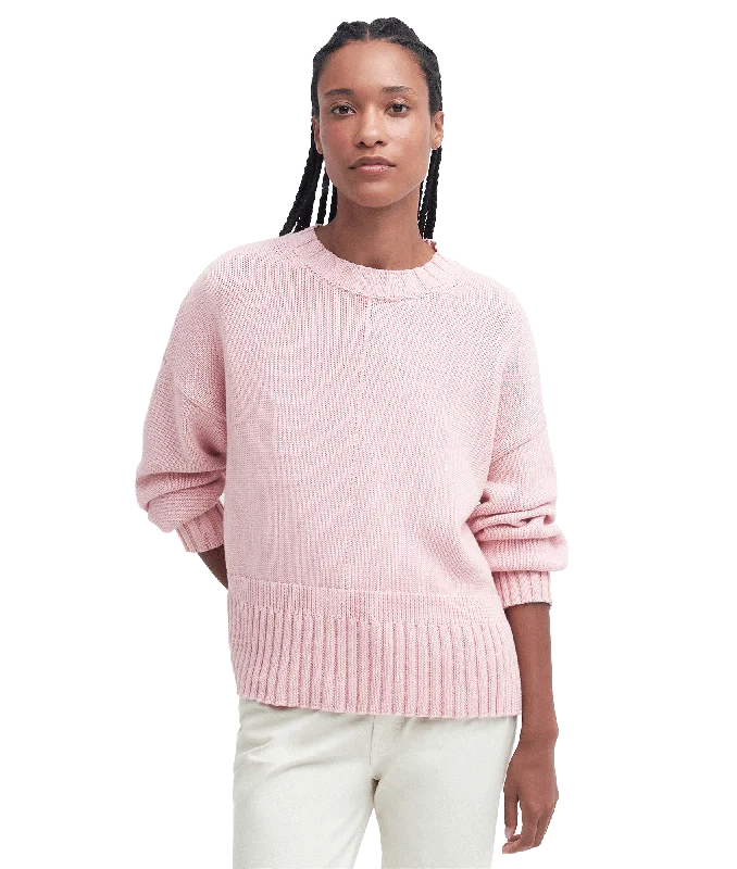 Clifton Knitted Funnel Neck Jumper - Pink