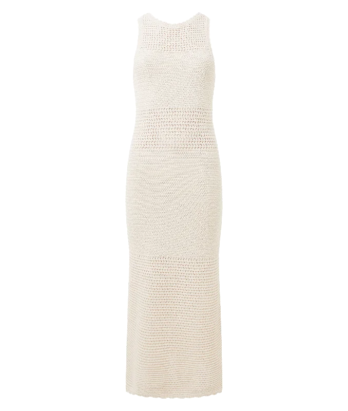 Momo Nellis Crochet Dress - Cream