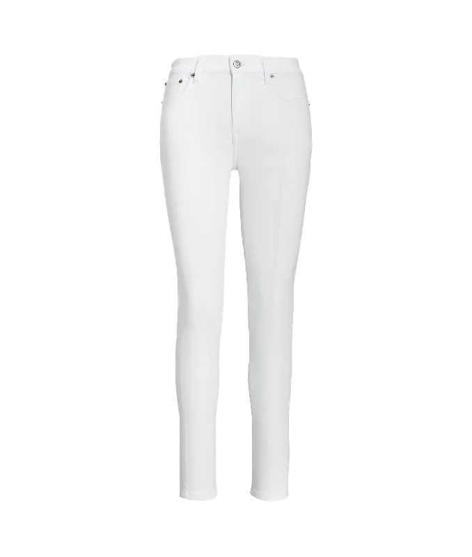 High-rise Skinny Ankle Jean - White