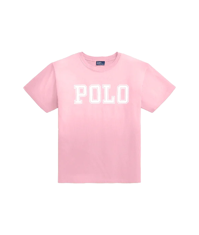 Logo Jersey Crewneck Tee - Pink