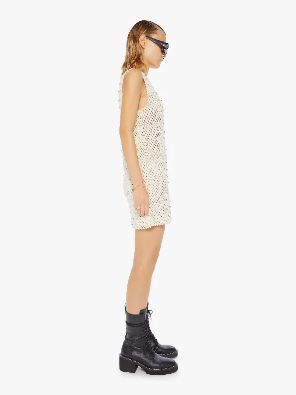 Alix Of Bohemia Gia Bone And Bead Crochet Dress - Ivory