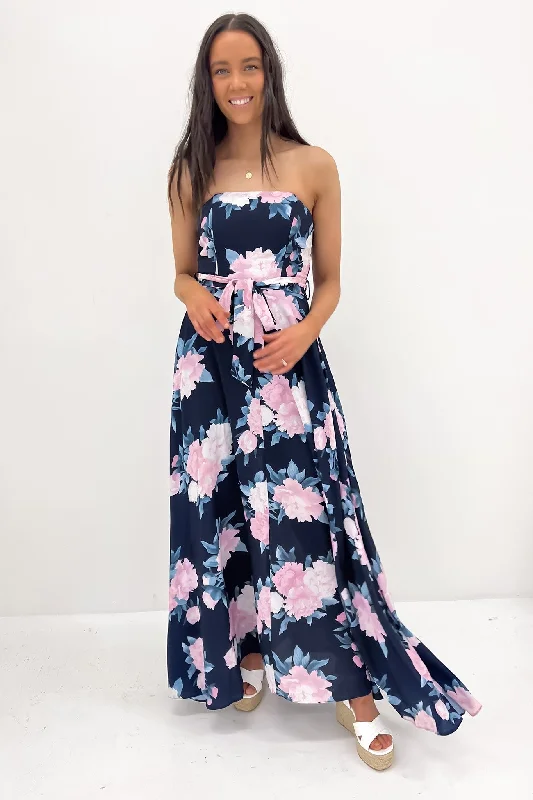 Aurora Maxi Dress Navy Floral