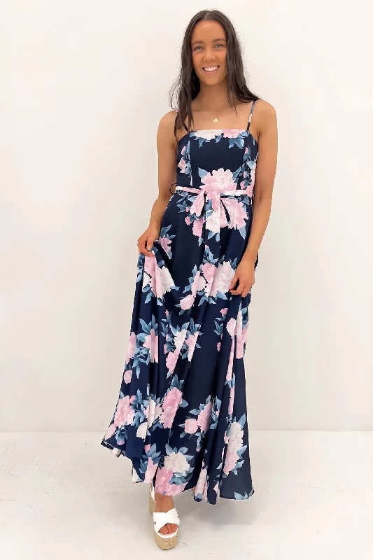 Aurora Maxi Dress Navy Floral