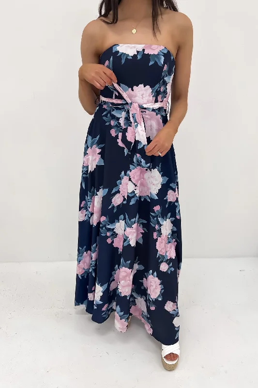 Aurora Maxi Dress Navy Floral