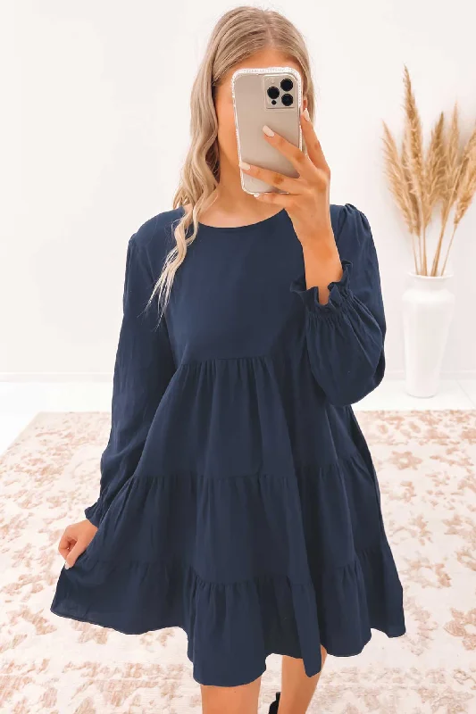 Fleeton Mini Dress Navy