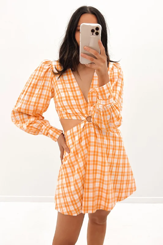 Liora Mini Dress Orange