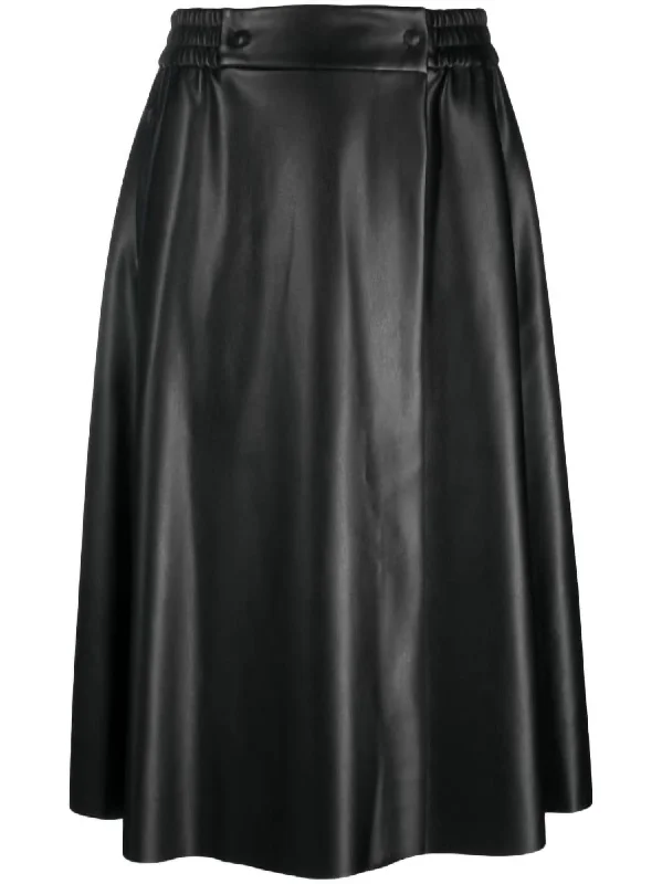 Midi Skirt In Black