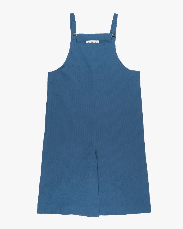 Naked & Famous Denim Womens Romper - 40's Seersucker Blue