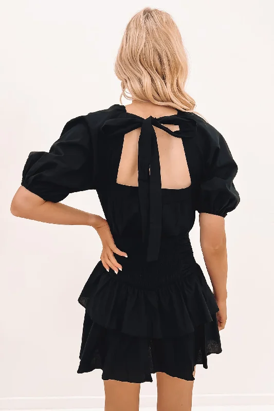 Nellie Mini Dress Black