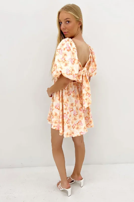 Odell Mini Dress Citrus Floral