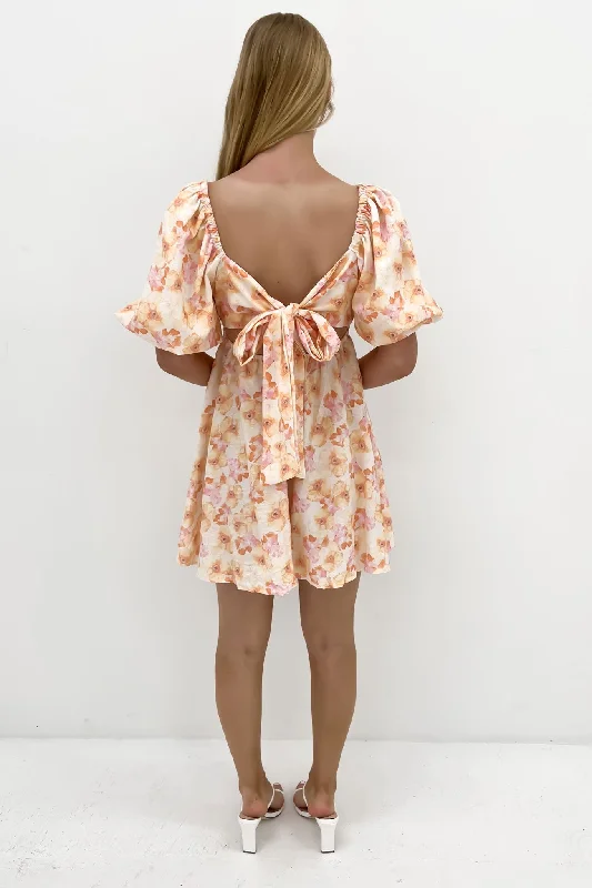 Odell Mini Dress Citrus Floral