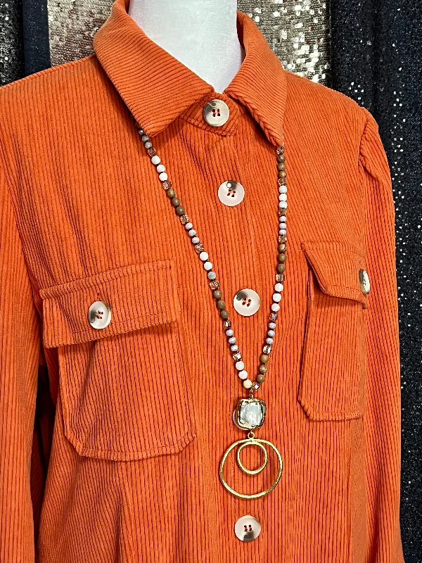 Orange You Glad It's Corduroy Dress