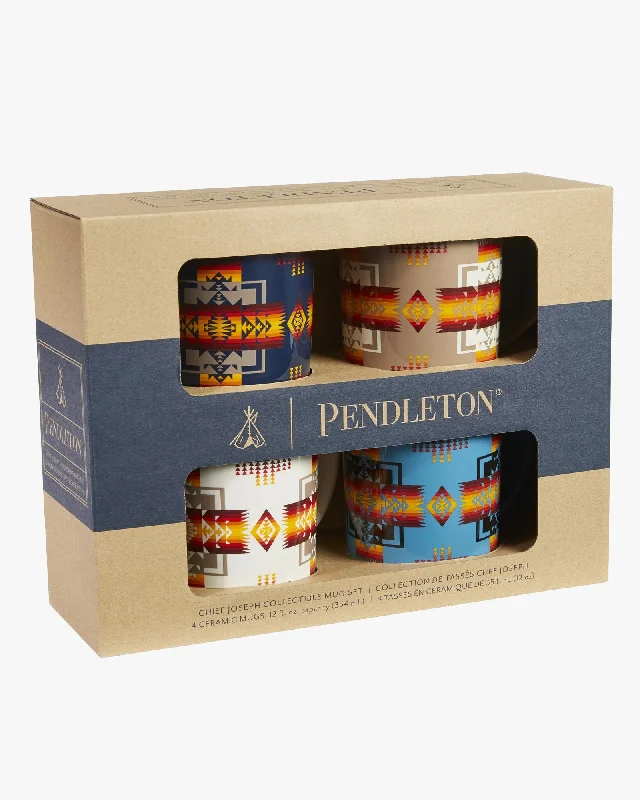 Pendleton Ceramic Mug Set Of 4 - Chief Joseph Multi