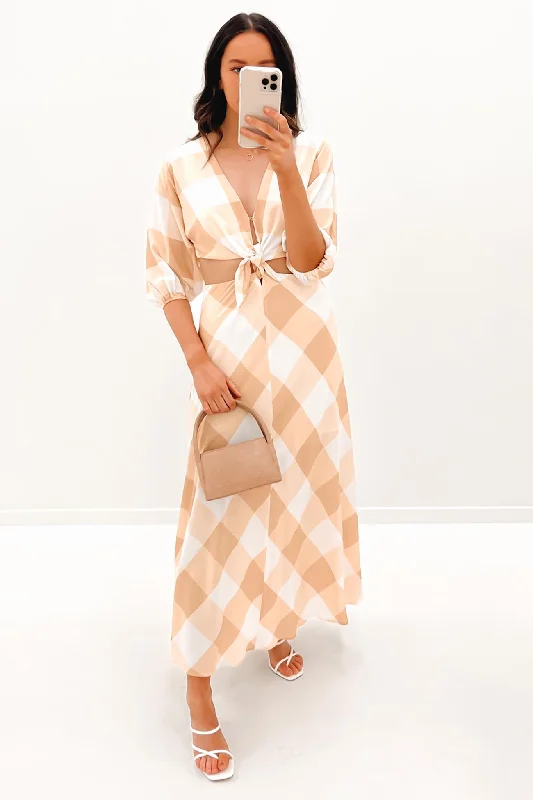 Pollie Maxi Dress Beige