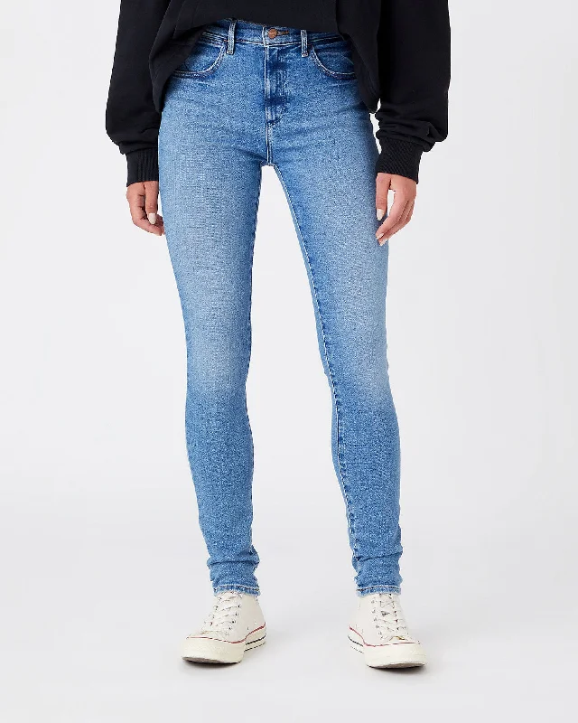 Wrangler Womens Body Bespoke High Rise Skinny Jeans - River