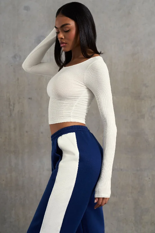 achieve-ruched-long-sleeve-top-white