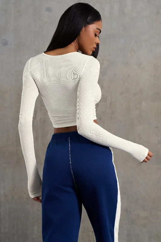 achieve-ruched-long-sleeve-top-white