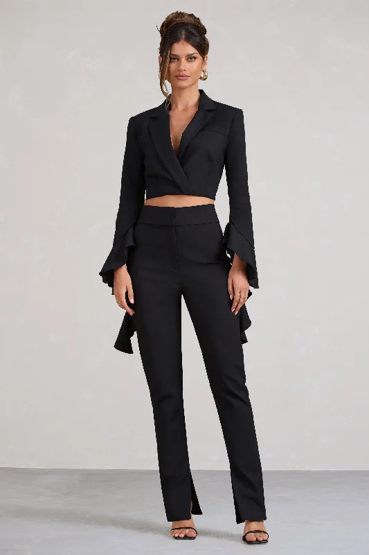 addilyn-black-cotton-blend-tailored-straight-leg-split-trousers-cl128464002