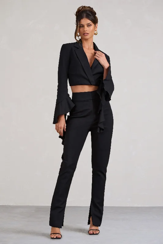 addilyn-black-cotton-blend-tailored-straight-leg-split-trousers-cl128464002