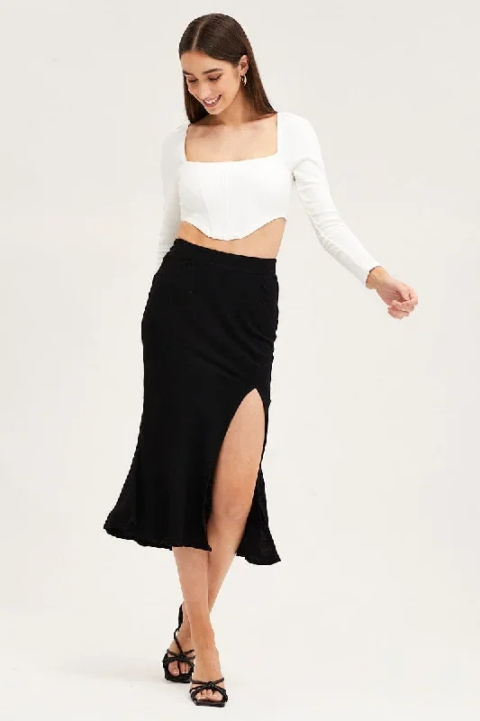 black-linen-blend-front-slit-slip-midi-skirt-sm2355-38p