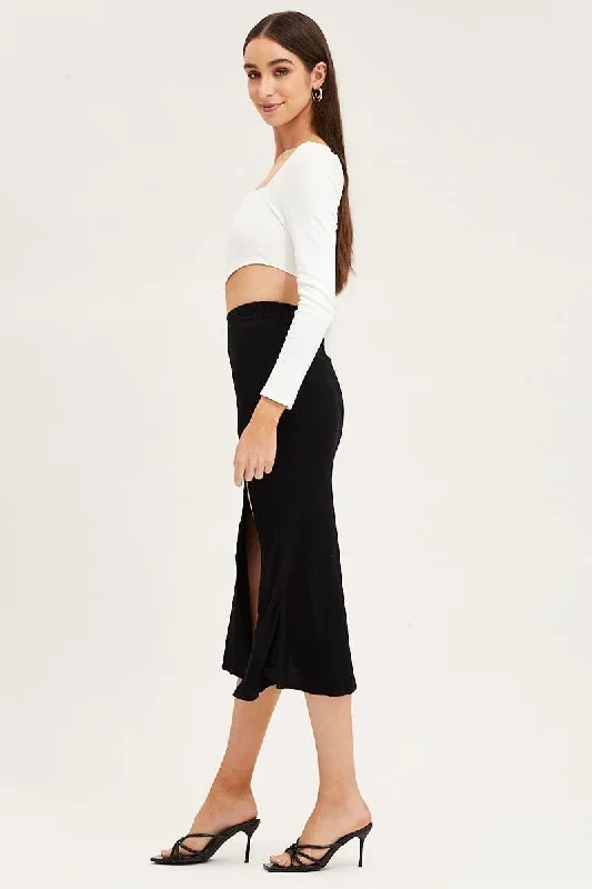 black-linen-blend-front-slit-slip-midi-skirt-sm2355-38p