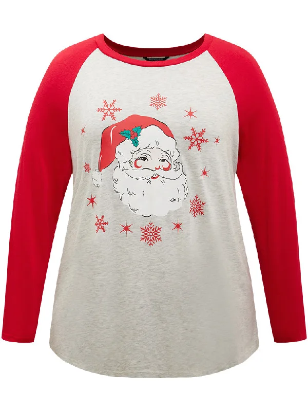 christmas-graphic-contrast-raglan-sleeve-t-shirt