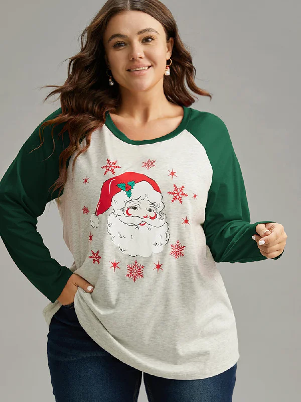 christmas-graphic-contrast-raglan-sleeve-t-shirt