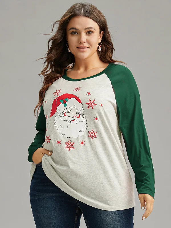 christmas-graphic-contrast-raglan-sleeve-t-shirt